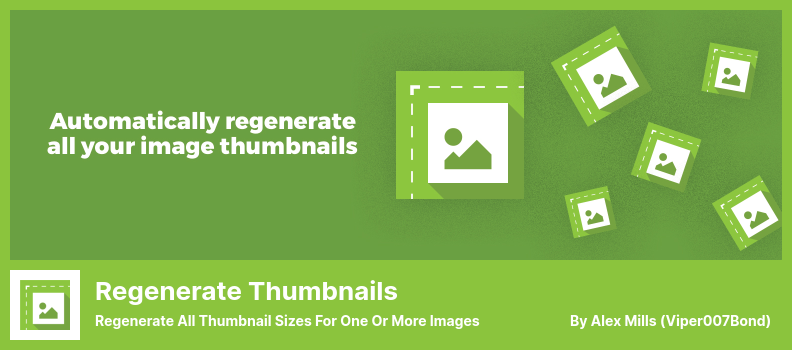 Regenerate Thumbnails Plugin - Regenerieren Sie alle Thumbnail-Größen für ein oder mehrere Bilder