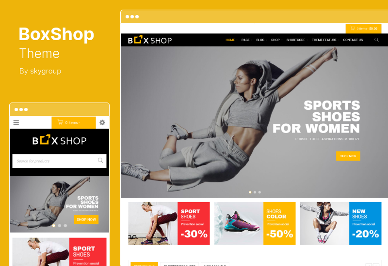 BoxShop 테마 - 반응형 WooCommerce WordPress 테마