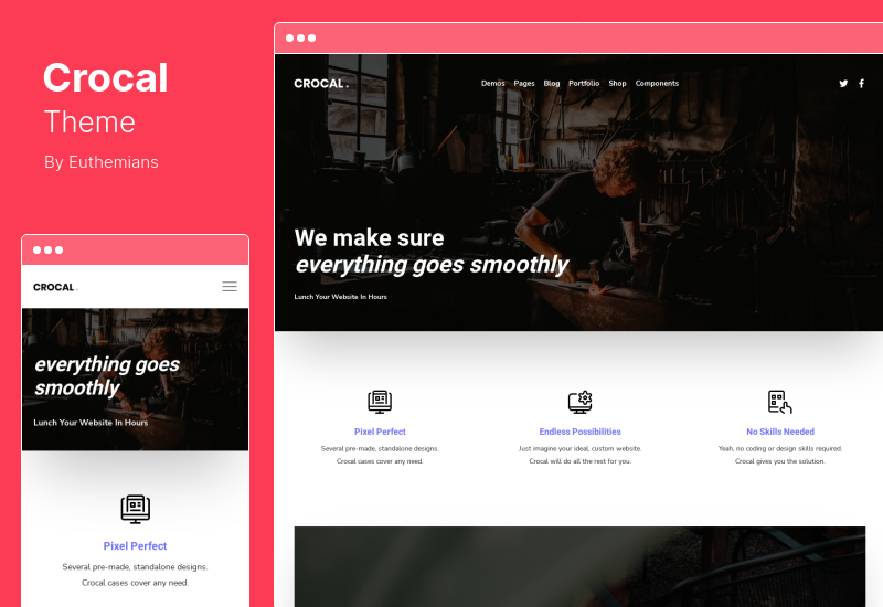 Crocal Theme - Duyarlı Çok Amaçlı WordPress Teması