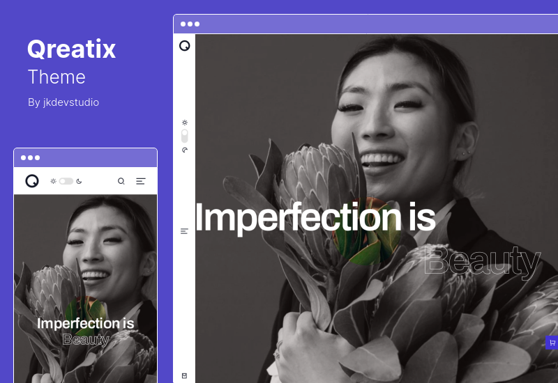 Qreatix Theme - Interactive Portfolio WordPress Theme