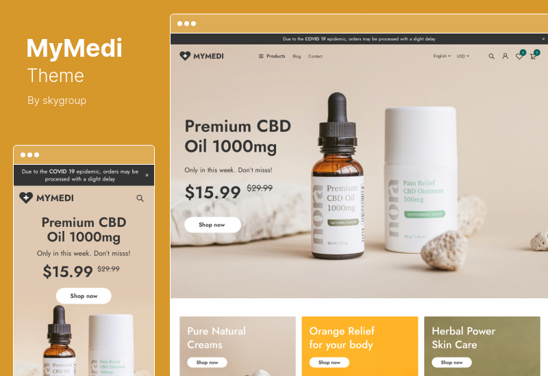 MyMedi Teması - Duyarlı WooCommerce WordPress Teması