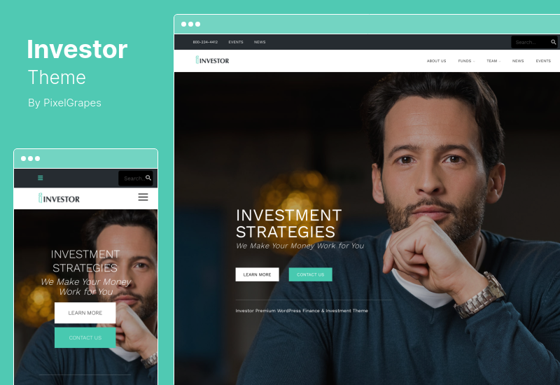 Tema Investor - Tema WordPress Manajemen Kekayaan