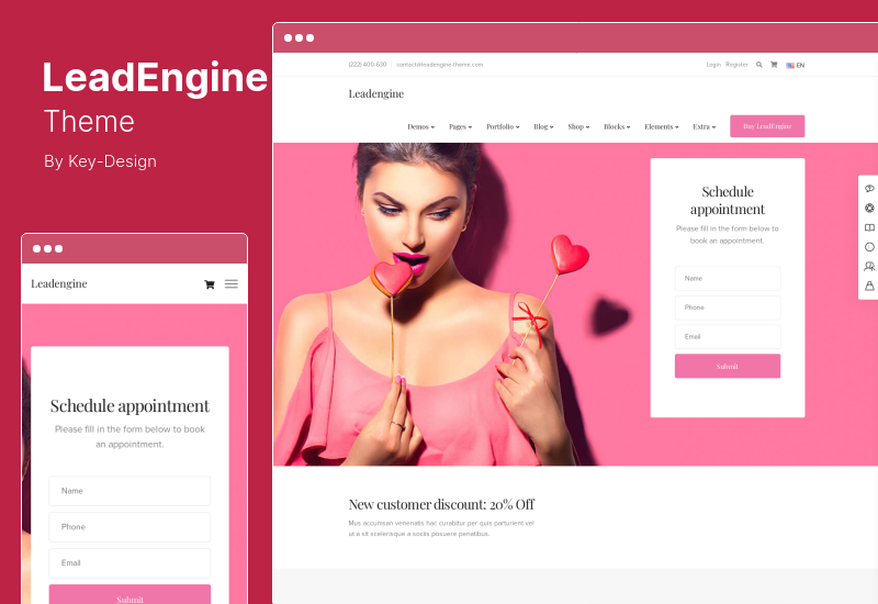 Tema LeadEngine - Tema WordPress MultiPurpose com Construtor de Páginas