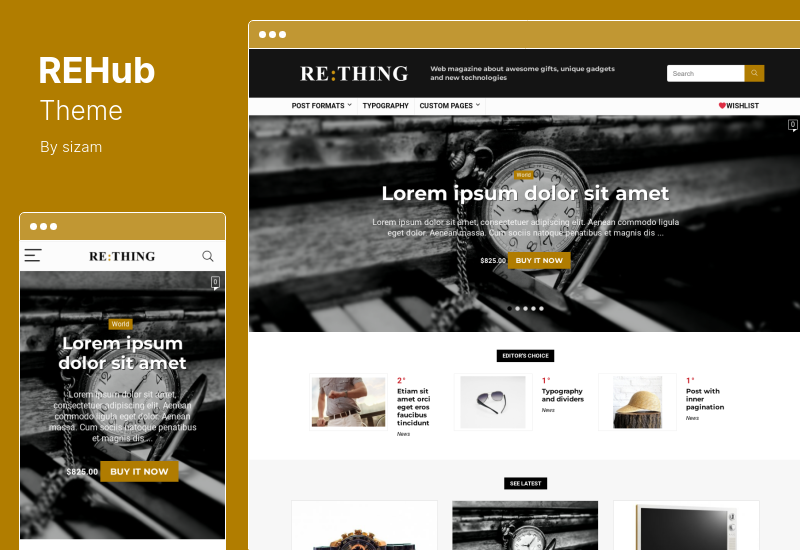 REHub Theme - مقارنة الأسعار ، موضوع WordPress سوق متعدد البائعين