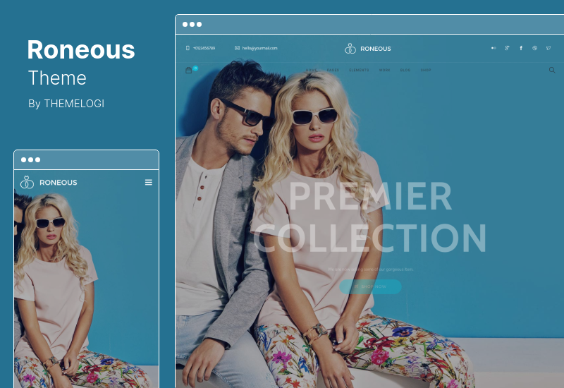 Roneous Theme - ธีม WordPress อเนกประสงค์ที่สร้างสรรค์