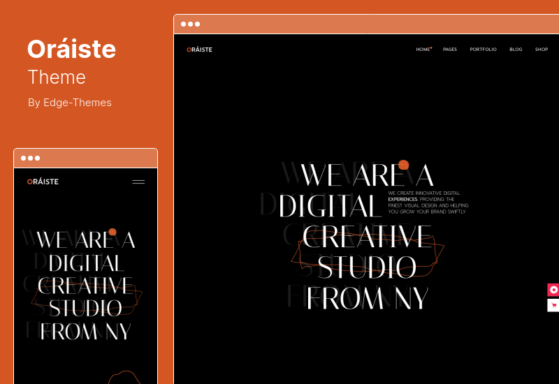 Oraiste Theme - Creative Portfolio WordPress Theme