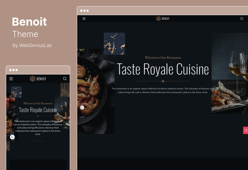 Tema Benoit - Restoran Kafe Tema WordPress