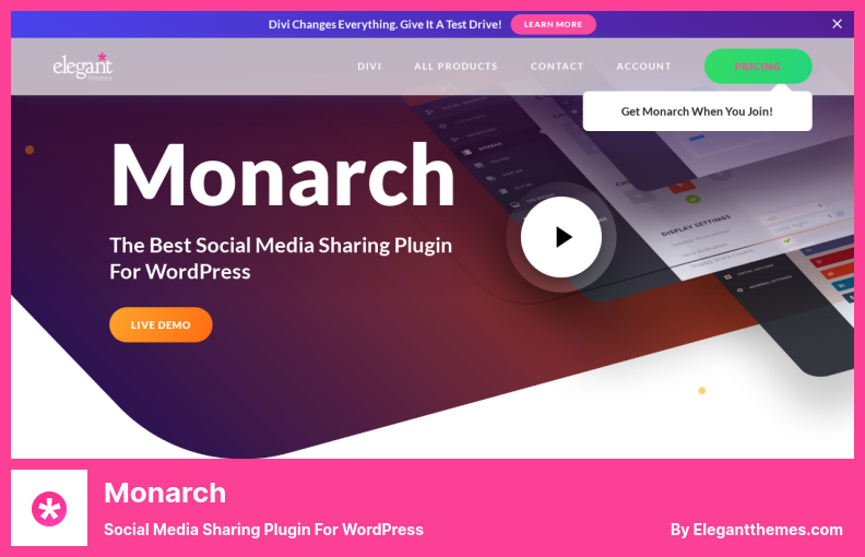 Monarch Plugin - WordPress 的社交媒体分享插件