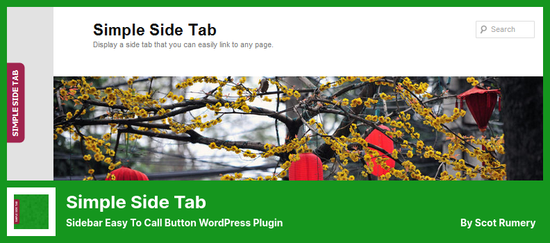 Simple Side Tab Plugin - 側邊欄易於調用按鈕 WordPress 插件