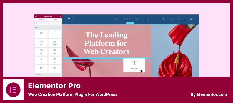 Elementor Pro Plugin - Plugin pentru platformă de creare web pentru WordPress