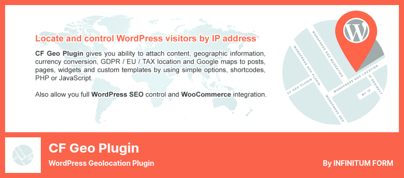 Plugin CF Geo - Plugin de geolocalização do WordPress