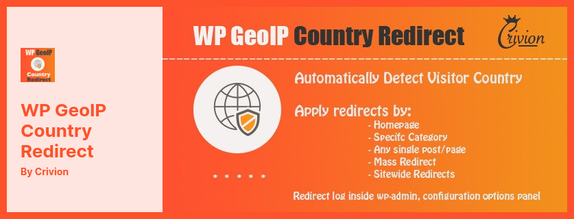 WPGeoIPカントリーリダイレクトプラグイン-ジオターゲティングおよびジオロケーションWordPressプラグイン