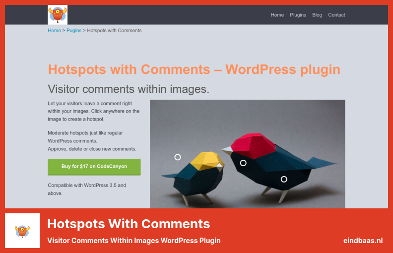 Hotspot dengan Plugin Komentar - Komentar Pengunjung Dalam Gambar Plugin WordPress