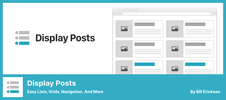 Plugin Display Posts - Listes, grilles, navigation faciles, etc.