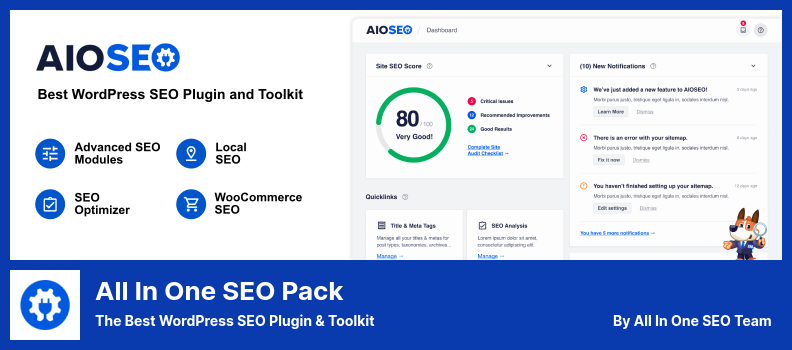 All in One SEO Pack Plugin - ปลั๊กอิน WordPress SEO ที่ดีที่สุด & ชุดเครื่องมือ