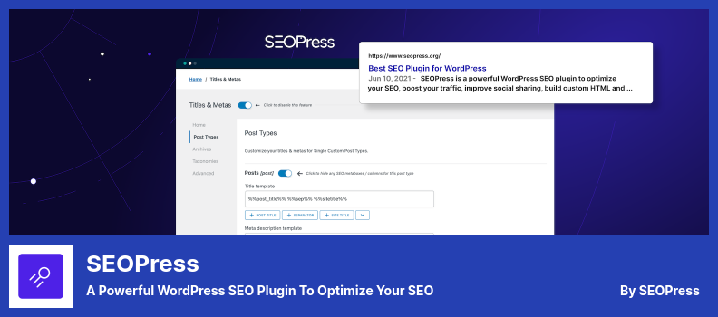 Plugin SEOPress - um poderoso plugin SEO WordPress para otimizar seu SEO