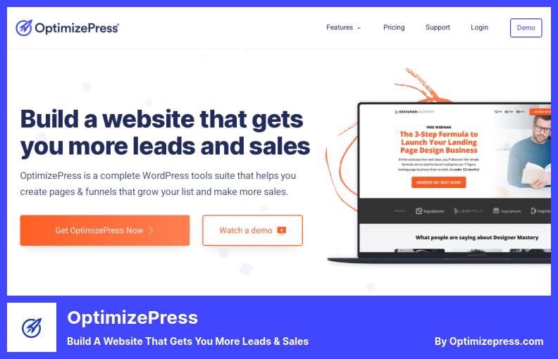 Plugin OptimizePress - Crie um site que gere mais leads e vendas