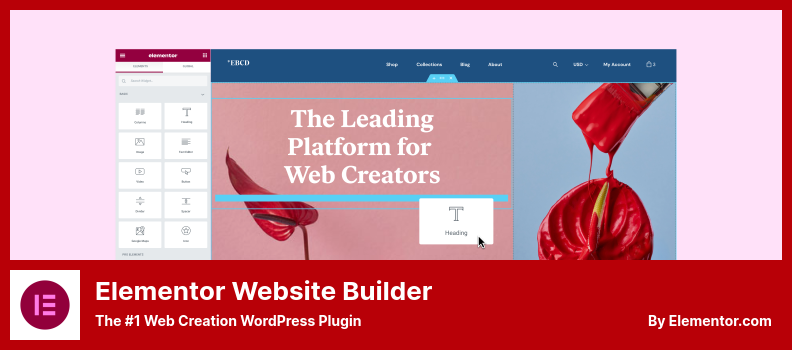 Plugin Elementor Website Builder - O plugin WordPress nº 1 para criação de sites