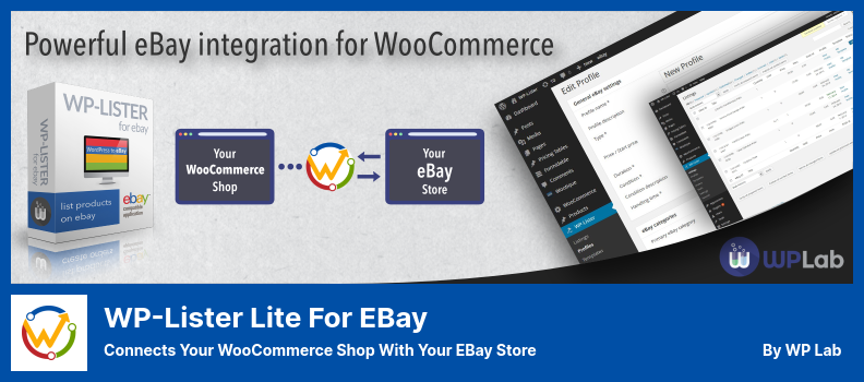 Complemento WP-Lister Lite para eBay: conecta su tienda WooCommerce con su tienda eBay