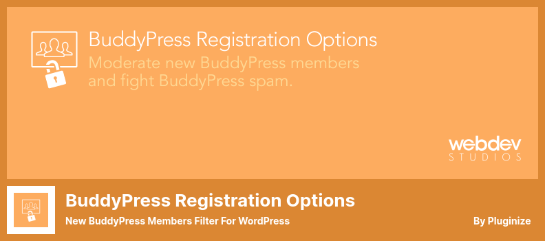 Плагин параметров регистрации BuddyPress — новый фильтр участников BuddyPress для WordPress