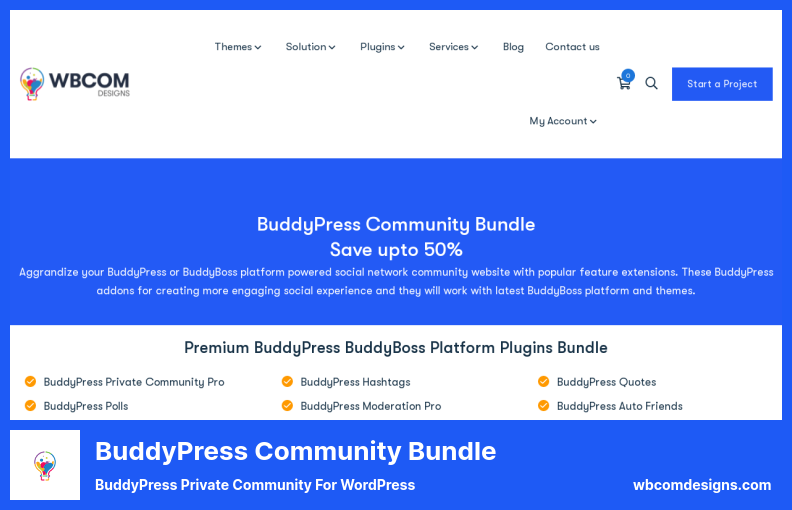 Complemento BuddyPress Community Bundle - BuddyPress Private Community para WordPress