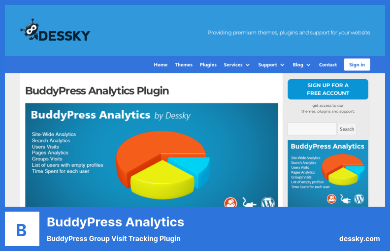 Плагин BuddyPress Analytics — плагин отслеживания посещений группы BuddyPress