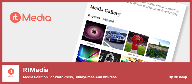 Complemento rtMedia: solución multimedia para WordPress, BuddyPress y bbPress