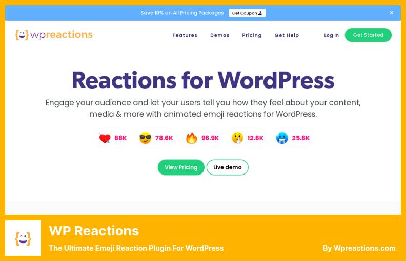 Plugin WP Reactions - Le plugin ultime de réaction Emoji pour WordPress