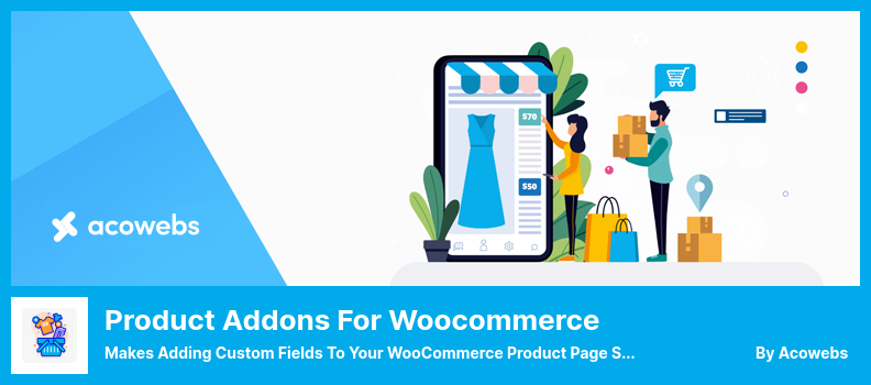 WooCommerce 플러그인을 위한 제품 애드온 - WooCommerce 제품 페이지에 사용자 정의 필드를 더 간단하게 추가