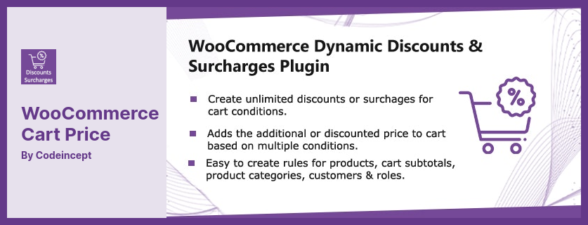 Плагин WooCommerce Cart Price — Плагин скидок и дополнительных комиссий