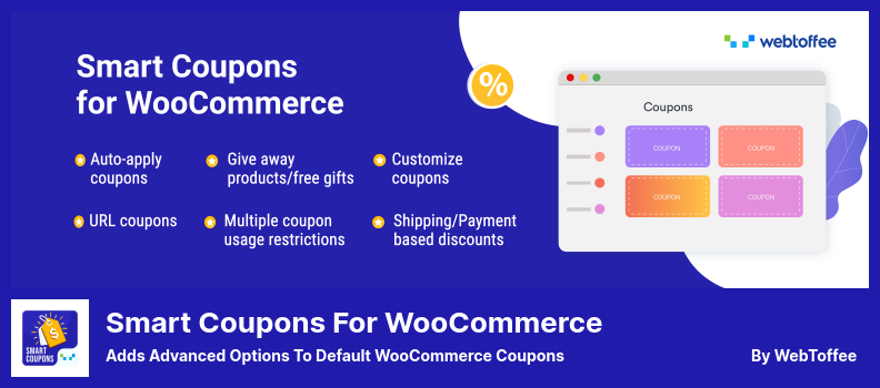 Inteligentne kupony dla wtyczki WooCommerce - Dodaje zaawansowane opcje do domyślnych kuponów WooCommerce