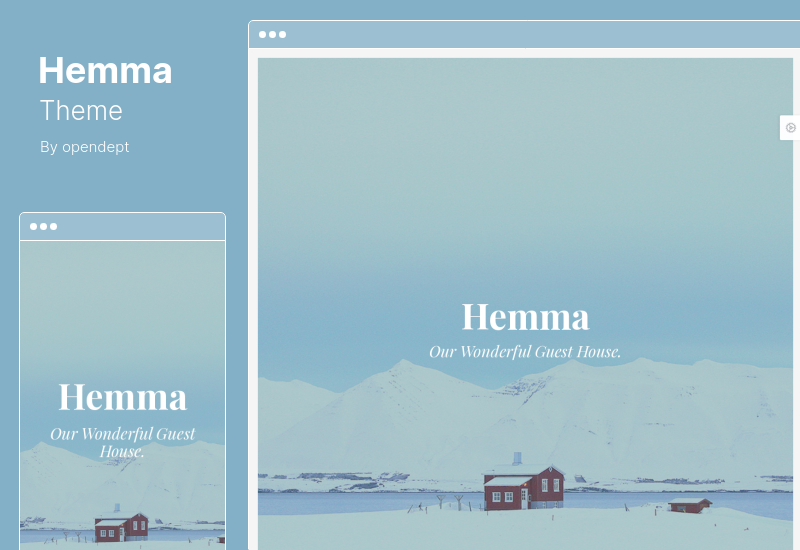 Tema Hemma - Tema WordPress para Hotel BnB