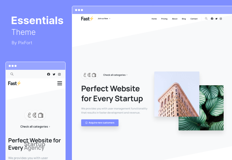 Essentials Theme - Tema multipropósito de WordPress