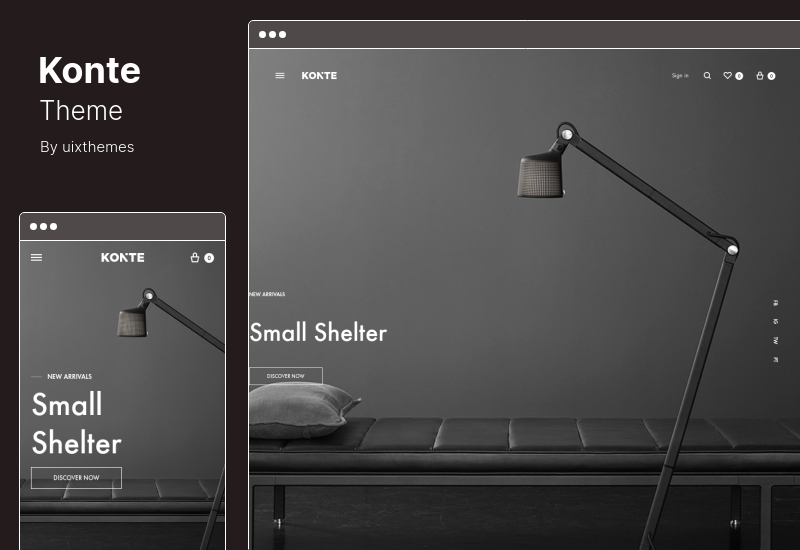 Konte 主题 - 最小的现代 WooCommerce WordPress 主题