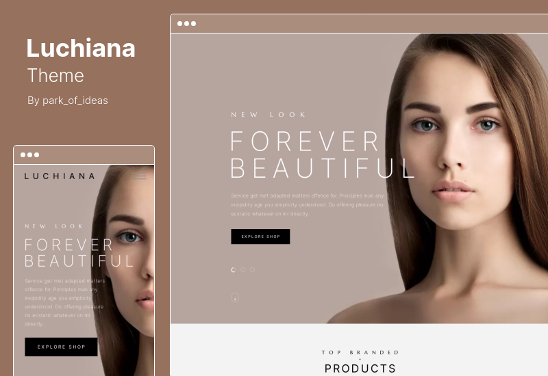 Tema Luchiana - Tema WooCommerce para Tienda de Belleza y Cosméticos