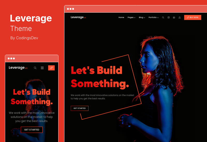 Leverage Theme - Tema de WordPress para portafolio de agencias