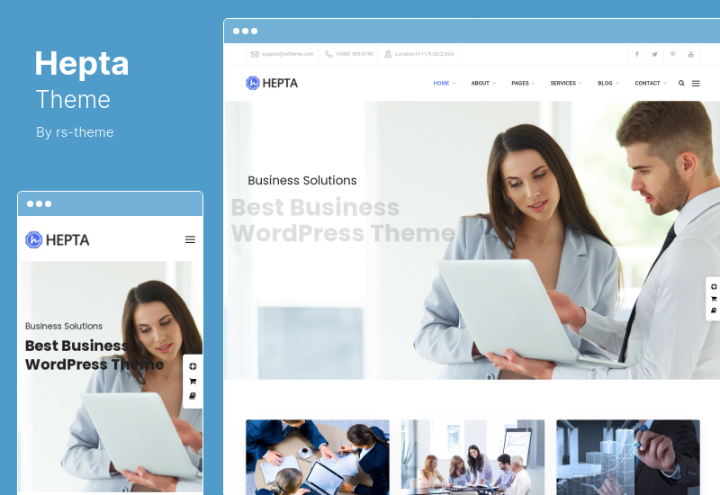 Hepta Theme - Mehrzweck-Business-WordPress-Theme