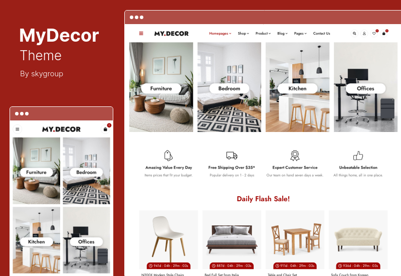 Tema MyDecor - Elementor WooCommerce Tema de WordPress