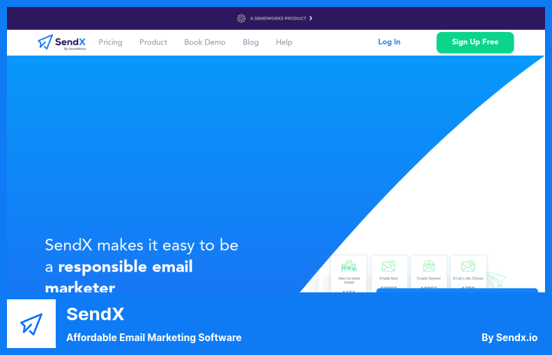 Plugin SendX - Logiciel de marketing par e-mail abordable