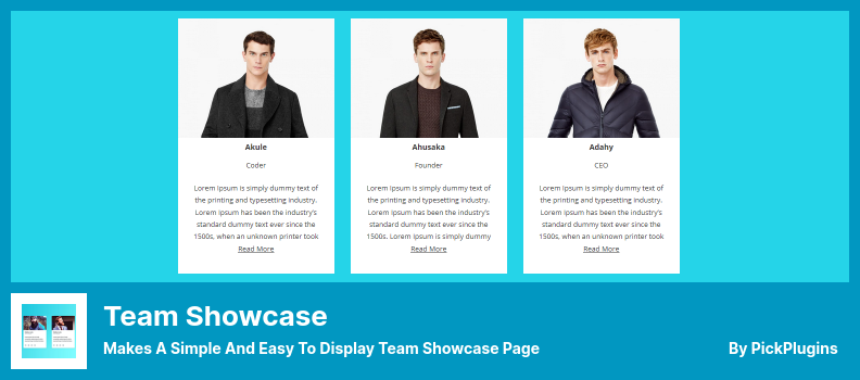 Plugin Team Showcase - Membuat Halaman Showcase Tim Sederhana Dan Mudah Ditampilkan