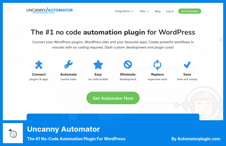 Uncanny Automator Plugin - 排名第一的 WordPress 无代码自动化插件