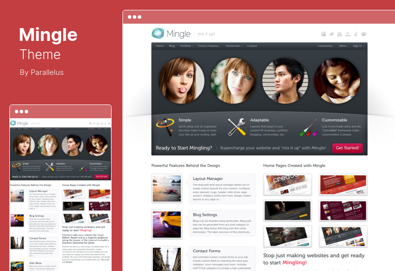 Mingle Theme - Mehrzweck-WordPress-Theme