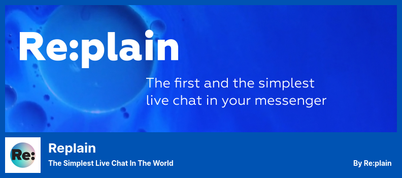 Replain Plugin - Der einfachste Live-Chat der Welt