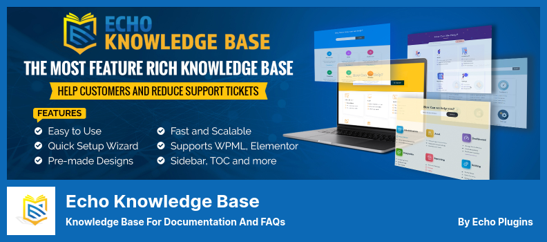 برنامج Echo Knowledge Base Plugin - قاعدة المعرفة للوثائق والأسئلة الشائعة