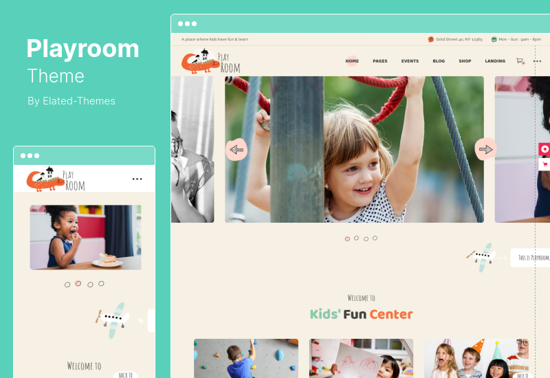 موضوع Playroom - سمة Kids WordPress