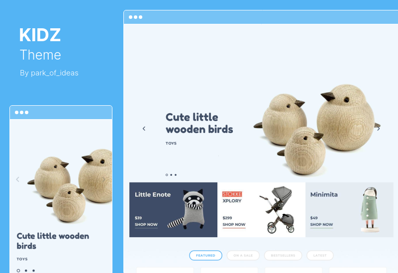 Tema KIDZ - Tema de WooCommerce para tienda de niños y tienda de bebés