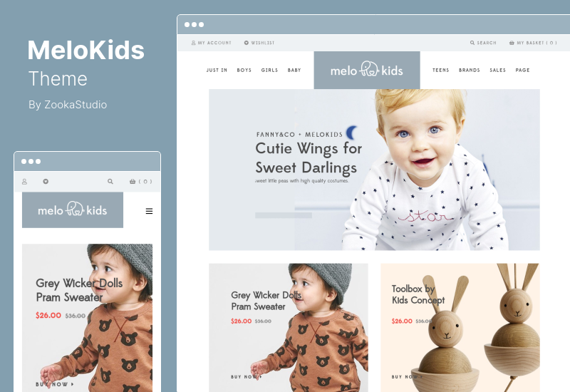 MeloKids Teması - Mağaza Çocuk Mağazası WooCommerce Teması