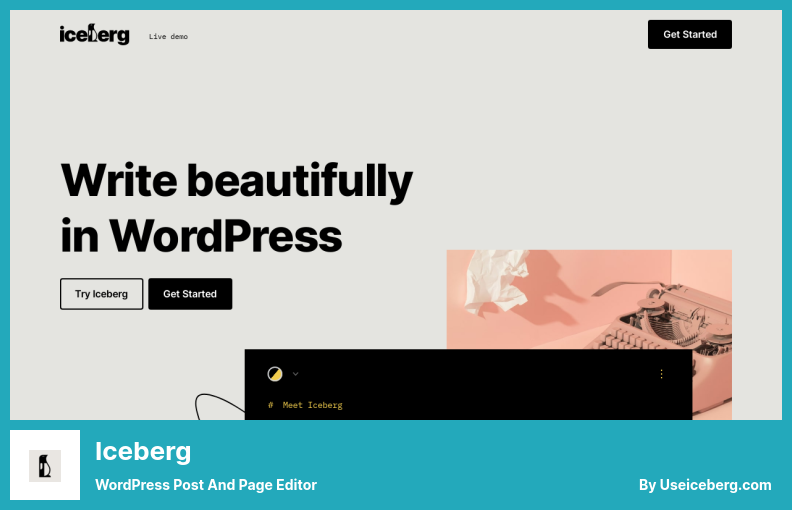 Complemento Iceberg - Editor de publicaciones y páginas de WordPress