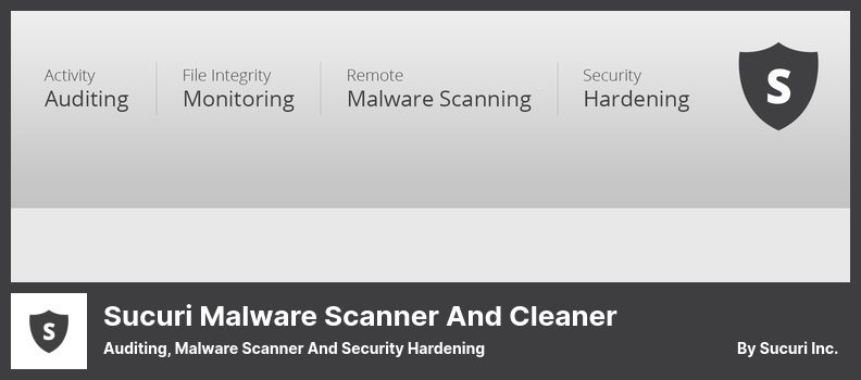 Sucuri Malware Scanner and Cleaner Plugin — аудит, сканер вредоносных программ и усиление безопасности