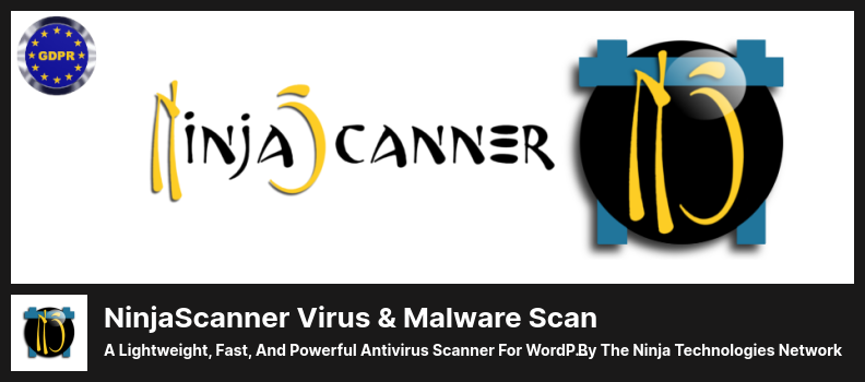 NinjaScanner 病毒和恶意软件扫描插件 - 适用于 WordPress 的轻量级、快速且功能强大的防病毒扫描程序